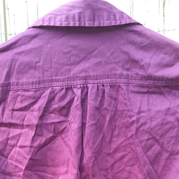 Apt. 9 Button Down Shirt Reddish - Plum - V-Neck - S - Picture 8 of 10